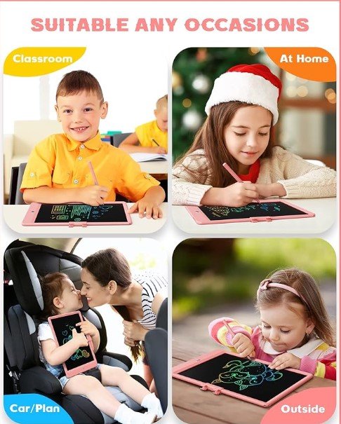 Happy kids with learning toys