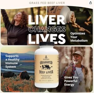Ancestral Supplements Grass Fed Beef Liver 180 Capsules
