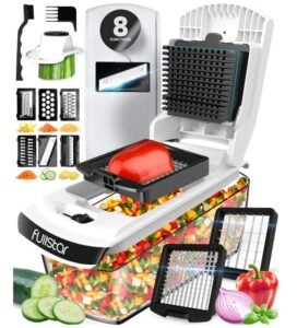 Fullstar Vegetable Chopper and Spiralizer - Food Chopper with Container